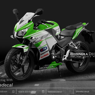 DECAL STICKER CBR K45 DESAIN GREEN ONE HEART-003