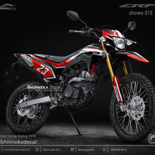 DECAL STICKER CRF 150L DESAIN SHOWA KODE 010