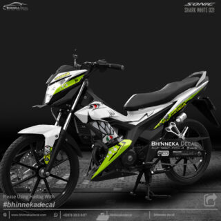 DECAL STICKER HONDA SONIC DESAIN WHITE SHARK-014