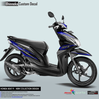 DECAL STICKER HONDA BEAT FI DESAIN BLUE BREMBO-002