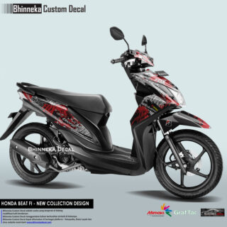 DECAL STICKER HONDA BEAT FI DESAIN FOX-008