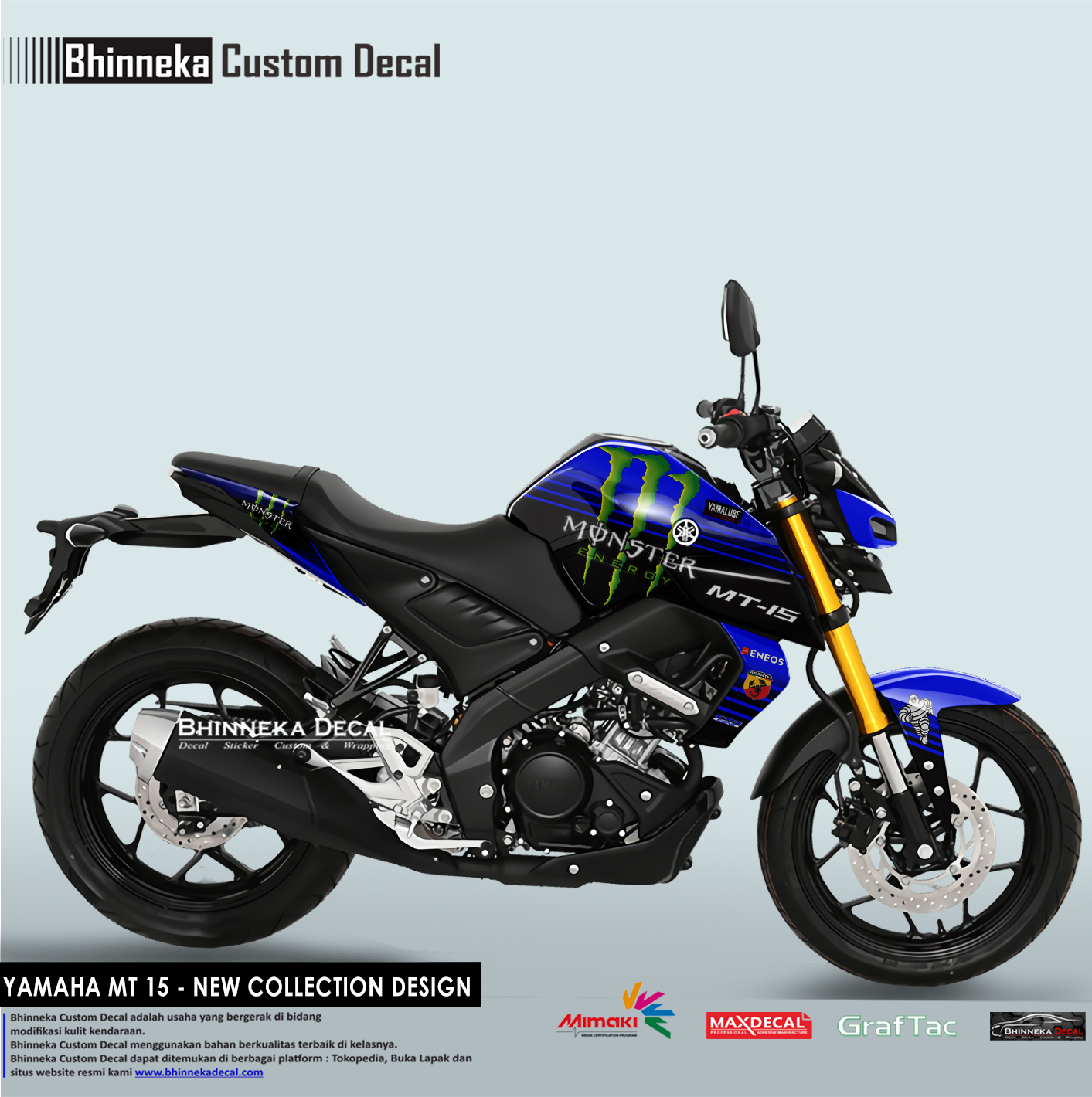 yamaha mt 15 monster energy