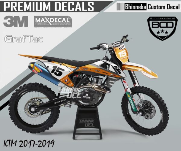 DECAL STICKER KTM 2017 - 2019 POLET 432523